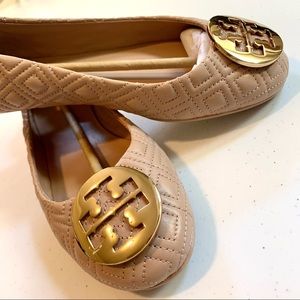 Tory Birch leather quilted minnie shoes 7.5